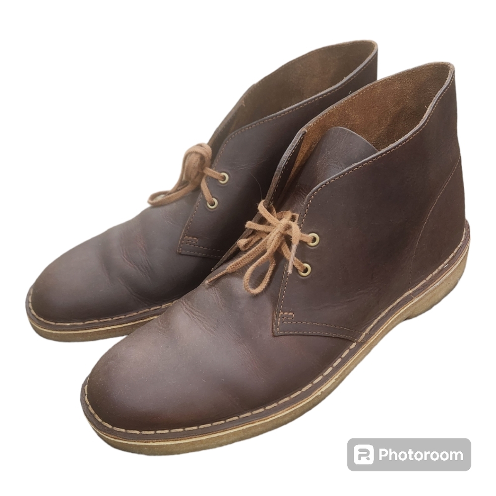 Clarks Original Desert Boot Evo Beeswax Leather Size 10.5